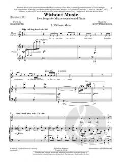 Without Music von Ricky Ian Gordon 