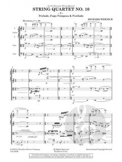 String Quartet No. 10 von Richard Wernick 