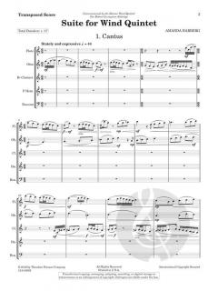 Suite for Wind Quintet von Amanda Harberg 