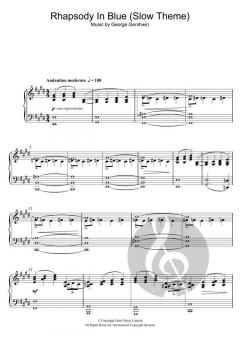 Rhapsody In Blue (Slow Theme) von George Gershwin (Download) 