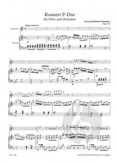 Flötenkonzert F-Dur op. 83 von Georg Abraham Schneider im Alle Noten Shop kaufen