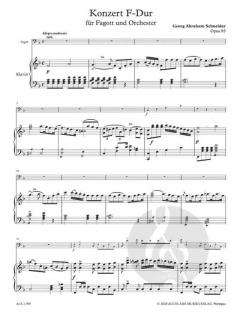 Fagottkonzert F-Dur op. 85 von Georg Abraham Schneider im Alle Noten Shop kaufen