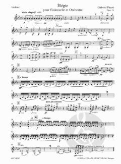 Elegie op. 24 von Gabriel Fauré 