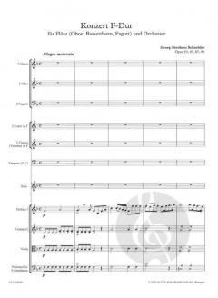 Konzert F-Dur von Georg Abraham Schneider 