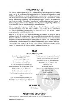 When Did We See You? von Dominick DiOrio 