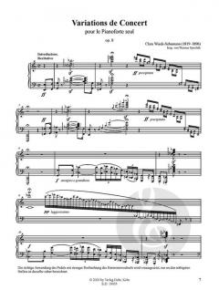Variations de Concert op. 8 von Clara Schumann 