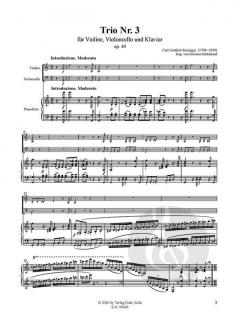Klaviertrio Nr. 3 C-Dur op. 40 von Carl Reissiger 