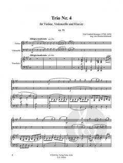 Klaviertrio Nr. 4 A-Dur op. 56 von Carl Reissiger 
