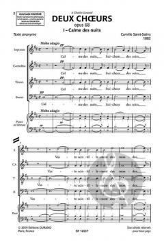 Deux Choeurs von Camille Saint-Saëns 