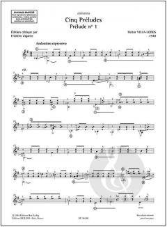 Cinq Préludes von Hector Villa-Lobos 