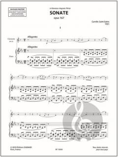 Sonate op. 167 von Camille Saint-Saëns 