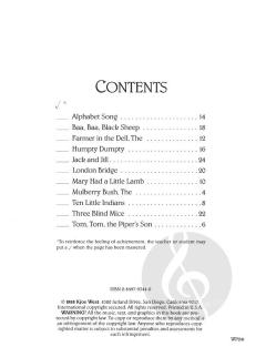 Nursery Songs at the Piano, Primer von James Bastien 