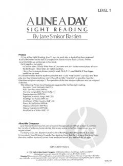 A Line a Day Sight Reading, Level 1 von Jane Smisor Bastien 