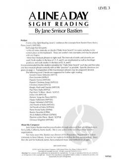 A Line a Day Sight Reading, Level 3 von Jane Smisor Bastien 