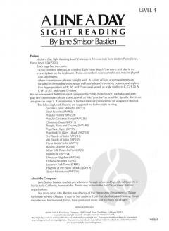 A Line a Day Sight Reading, Level 4 von Jane Smisor Bastien 