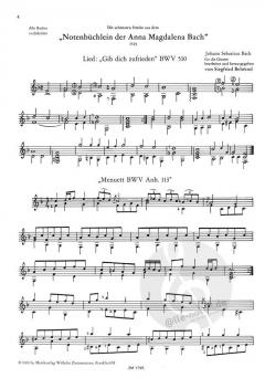 Die schönsten Stücke aus dem Notenbüchlein der Anna Magdalena Bach von J.S. Bach 