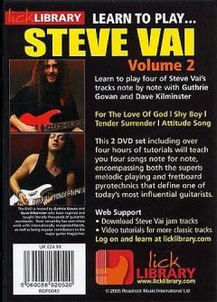 Learn To Play Steve Vai Vol. 2 von Steve Vai 
