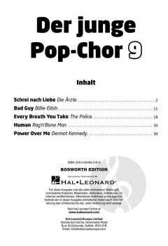 Der junge Pop-Chor 9 - mit CD 