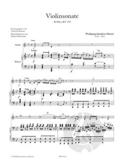 Violinsonate B-Dur KV 454 von Wolfgang Amadeus Mozart im Alle Noten Shop kaufen