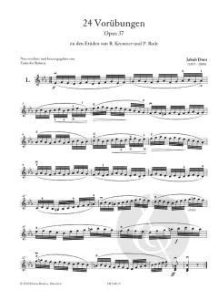 24 Vorübungen op. 37 von Jakob Dont 