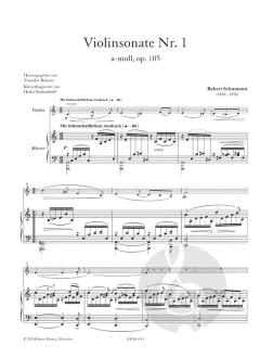 Sonate Nr. 1 a-moll op. 105 von Robert Schumann 