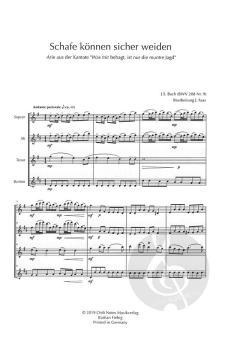 Schafe können sicher weiden BWV 208 Nr. 9 von Johann Sebastian Bach 