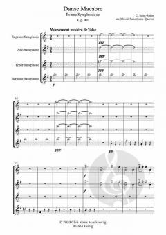 Danse Macabre op. 40 von Ebonit Saxophone Quartet (Download) 