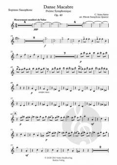 Danse Macabre op. 40 von Ebonit Saxophone Quartet (Download) 