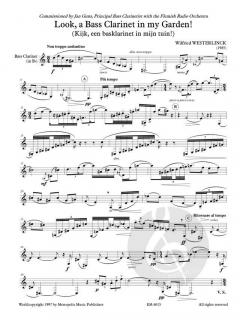 Look, a Bass Clarinet in my Garden von Wilfried Westerlinck 