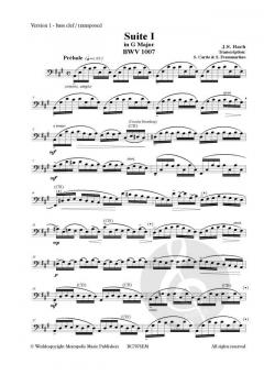 Suite Nr.1 in G Major, BWV 1007 von Johann Sebastian Bach 