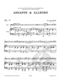 Andante & Allegro op. 23 von Theo Van Doren 
