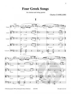 4 Greek Songs von Charles Camilleri 