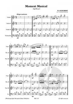 Moment Musical op. 94 nr.3 von Franz Schubert 