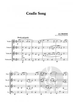 Cradle Song von Johannes Brahms 