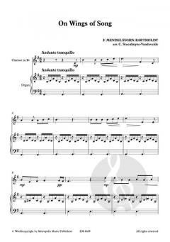On Wings of Song von Felix Mendelssohn Bartholdy 