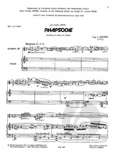 Rhapsodie von August Baeyens 
