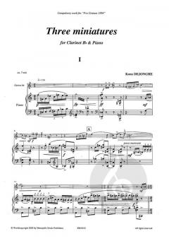 3 Miniatures von Koen Dejonghe 