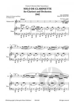 Solo pour Clarinette von Karel Lodewijk Hanssens im Alle Noten Shop kaufen