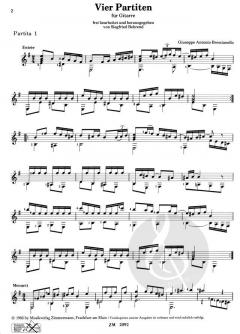 Vier Partiten von Giuseppe Antonio Brescianello 