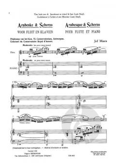 Arabeske en Scherzo von Jef Maes 