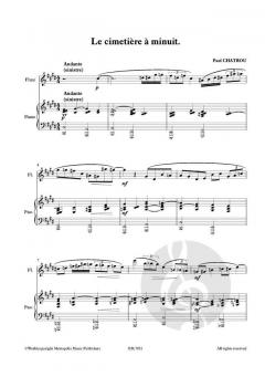 Le Cimetière à minuit von Paul Chatrou 