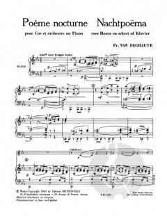 Nachtpoema von Prosper van Eechaute 