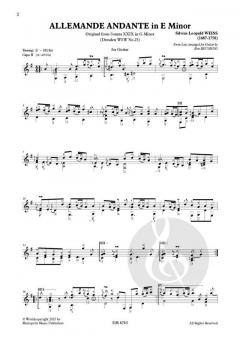 Sonata XXIX (Dresden nr.25) von Silvius Leopold Weiss 