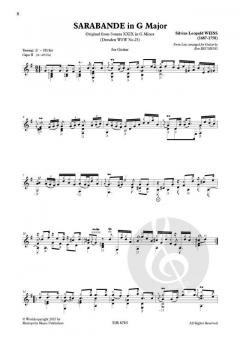 Sonata XXIX (Dresden nr.25) von Silvius Leopold Weiss 