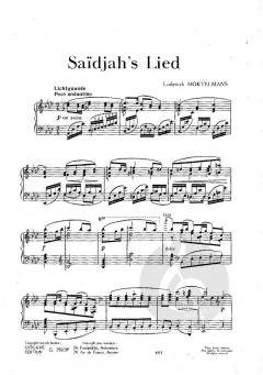 Saïdjah's lied von Lodewyk Mortelmans 