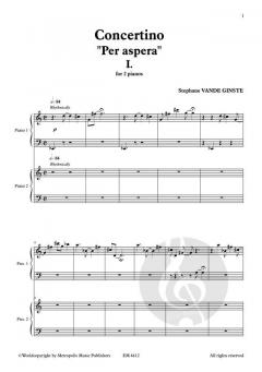 Concertino 'Per Aspera' von Stephane Vande Ginste 
