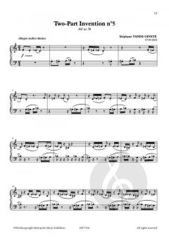 Complete 366' BOOK XIV 5 Two-part Inventions von Stephane Vande Ginste 