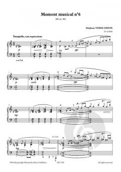 Complete 366' Book XVI 8 Moments Musicaux von Stephane Vande Ginste 