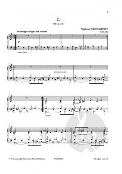 Complete 366' Book XXIV 3 Petites Etudes Polyphoniques von Stephane Vande Ginste 