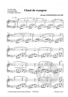 Chant du voyageur pour Piano von Monique Pstrokonsky-Gauché 